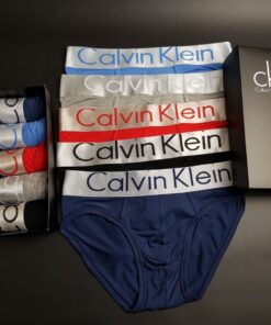 Мужские трусы слипы, брифы Calvin Klein в коробке, набор 5 шт