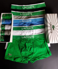Набор 5 шт. Трусы боксеры мужские Lacoste в коробке.