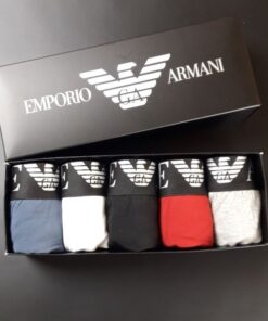Набор мужских трусов боксеров Armani в коробке, набор 5 шт