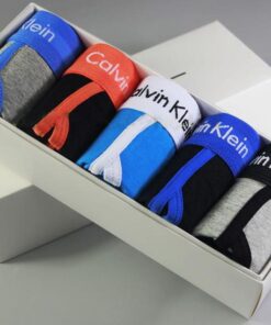 Мужские трусы боксеры Calvin Klein в коробке, набор 5 шт