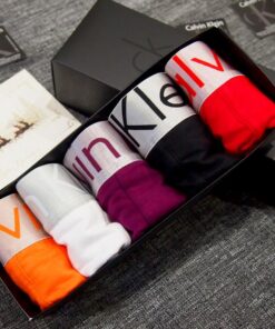 Мужские трусы боксеры Calvin Klein в коробке, набор 5 шт