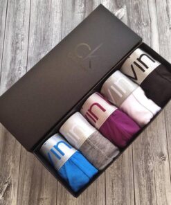 Набор 5 шт. Мужские трусы боксеры Calvin Klein в коробке.