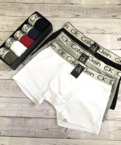 Набор мужских трусов боксеров Calvin Klein в коробке, набор 5 шт