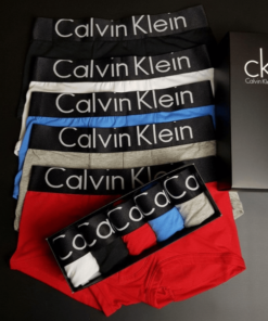 Мужские трусы боксеры Calvin Klein в коробке, набор 5 шт