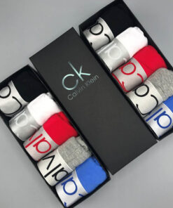 Набор 5 шт. Мужские трусы-боксеры Calvin Klein  в коробке.
