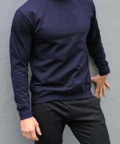 Мужской свитшот, цвет синий, модель унисекс, весна-осень.