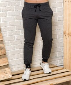 Спортивные мужские штаны, цвет графит, весна-осень