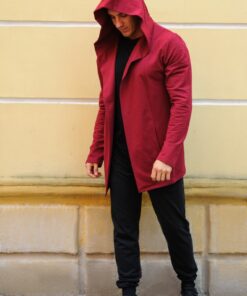 Мужская мантия, цвет бордовый, сезон весна-лето-осень