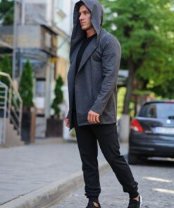 Мужская мантия, цвет темно-серый (антрацит), весна-лето-осень