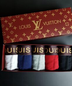 Набор мужских трусов боксеров Louis Vuitton в коробке, набор 5 шт