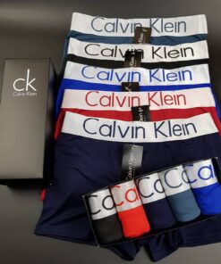 Мужские трусы боксеры Calvin Klein в коробке, набор 5 шт