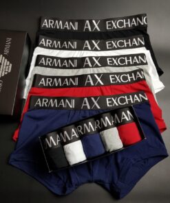 Набор мужских трусов боксеров Armani в коробке, набор 5 шт