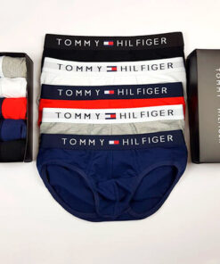 Мужские трусы слипы, брифы Tommy Hilfiger в коробке, набор 5 шт