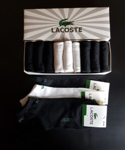 Набор 9 шт носков. Мужские короткие носки Lacoste.
