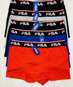 Мужские трусы боксеры Fila в коробке, набор 5 штук