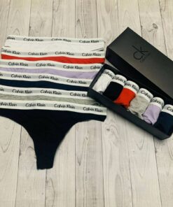 Женские трусики стринги Calvin Klein в коробке, набор 10 шт