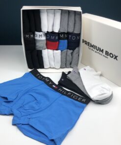Набор мужские трусы 5 шт и 18 пар носков Tommy Hilfiger в PREMIUM BOX