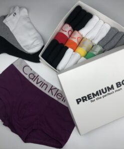 Набор мужские трусы 5 шт и 18 пар носков Calvin Klein в PREMIUM BOX