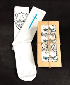 Высокие, цветные носки с приколами. Набор 3 пары: "Меч"