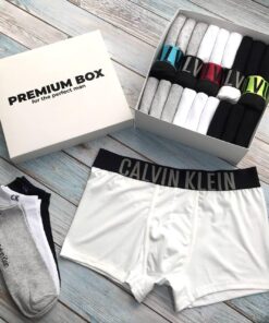 Набор мужские трусы 5 шт и 18 пар носков Calvin Klein в PREMIUM BOX
