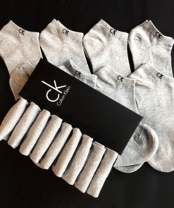 Набор 9 шт носков. Мужские и женские носки Calvin Klein, цвет серый.