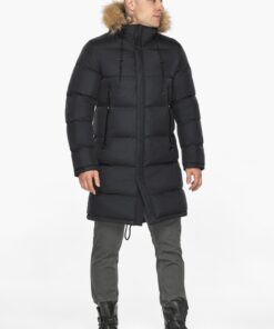 Зимняя мужская длинная куртка, парка, пуховик Braggart