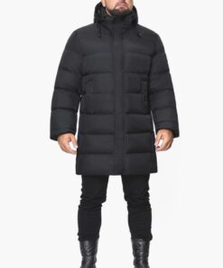 Зимняя длинная мужская куртка пальто Braggart. Большие размеры.