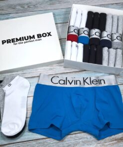 Набор мужские трусы 5 шт и 18 пар носков Calvin Klein в PREMIUM BOX