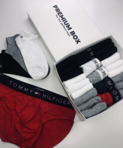 Набор мужские трусы брифы 5 шт и 18 пар носков Tommy Hilfiger