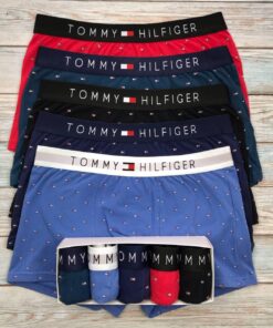 Мужские трусы боксеры Tommy Hilfiger в коробке, набор белья 5 шт